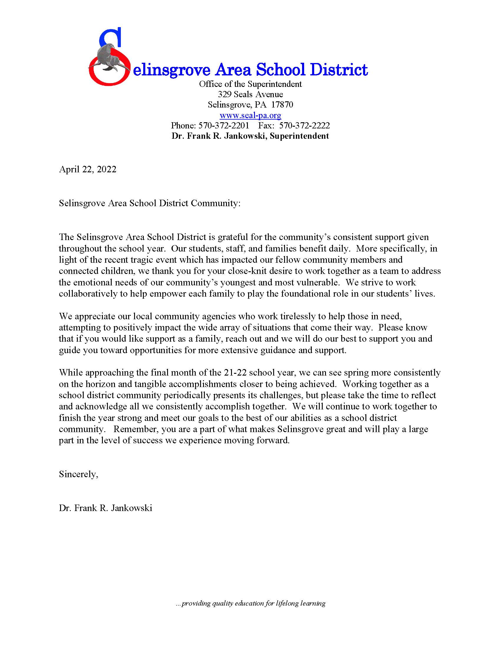 Sasd Calendar 2023 Selinsgrove Area School District – Page 3 – Committed To Providing Quality  Education For Lifelong Learning.