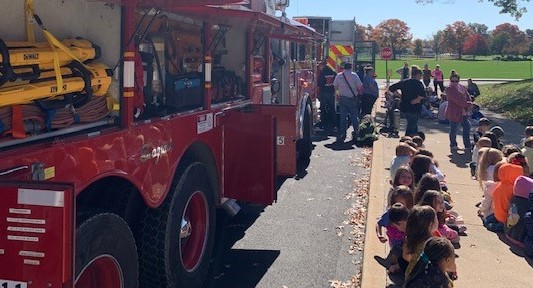 Fire Prevention Week was great!  Firefighters came to speak to students about safety!