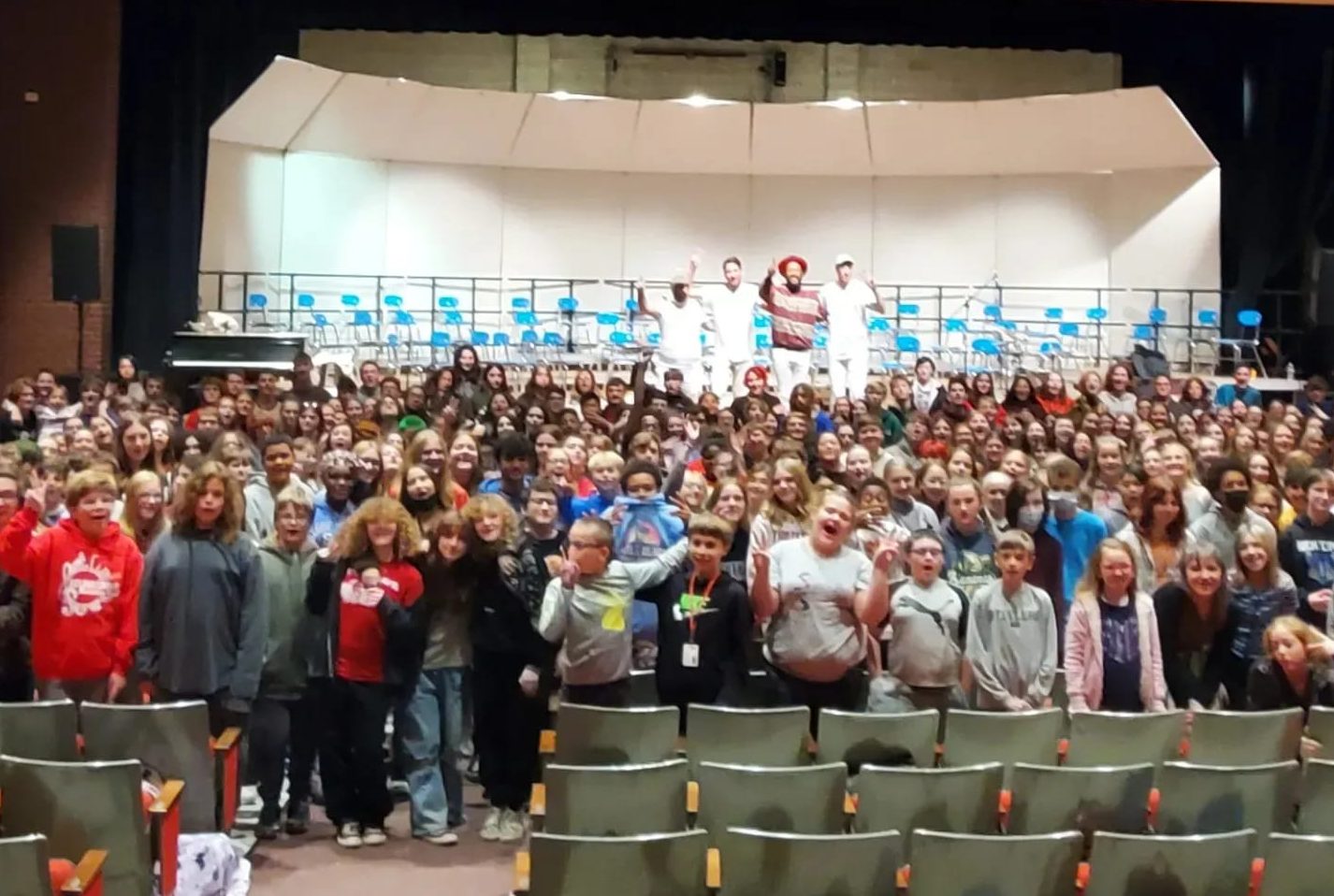 Middle School Band and Chorus welcome Vox Sambou