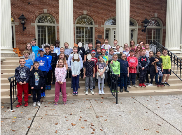 Mrs. Bordner and Mrs. Sands’ students visit their Adopt-A-Class partner Mr. McLaughlin at Susquehanna University.