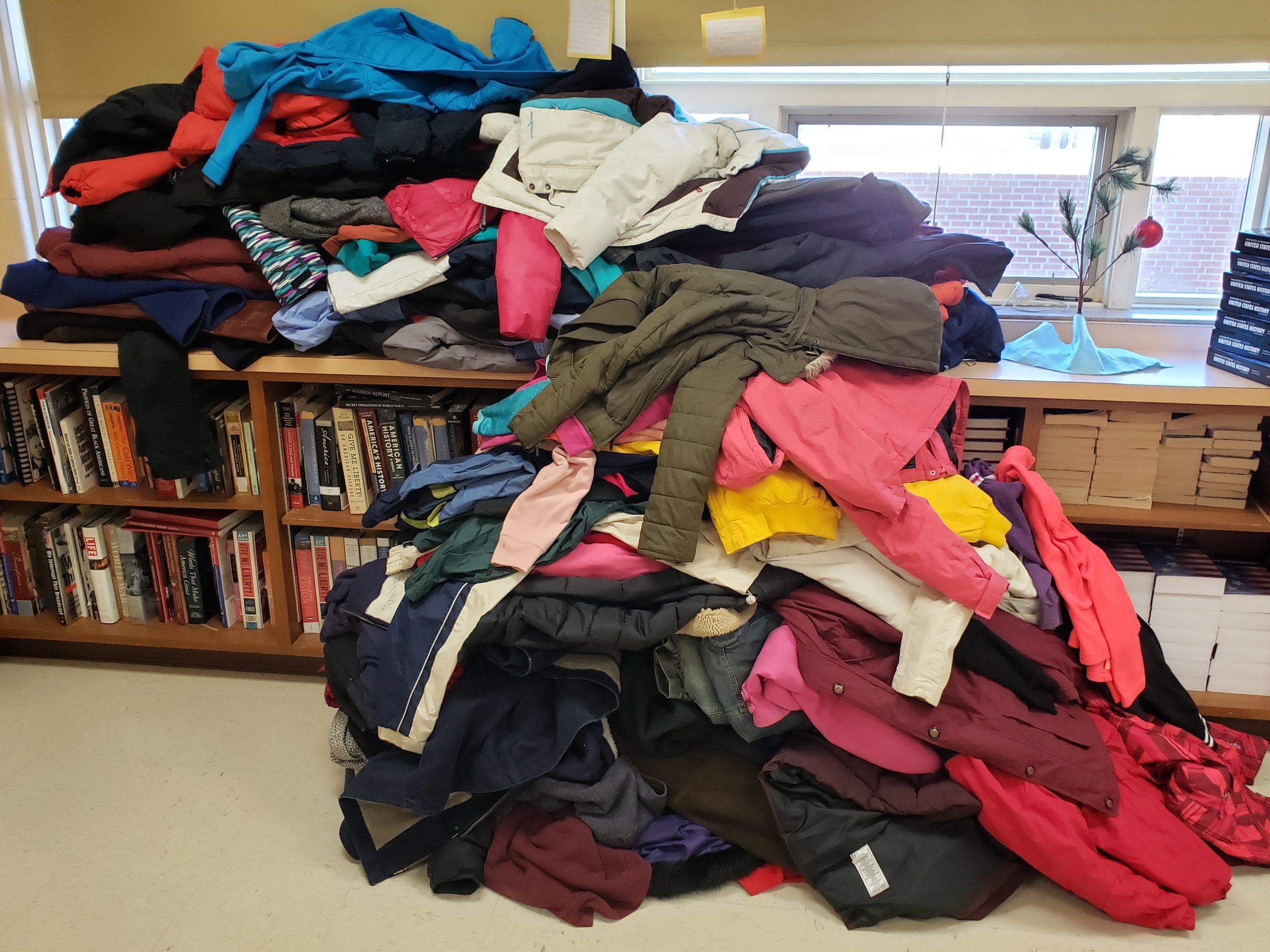 The National Honor Society’s coat drive collected 112 coats which were given to SASD students in need and the rest donated to Haven Ministries.