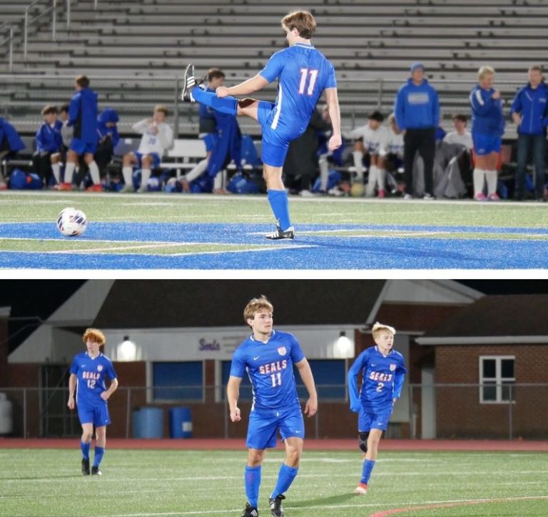 Senior Will Magee Triumphantly Makes His First Pass of the Season After