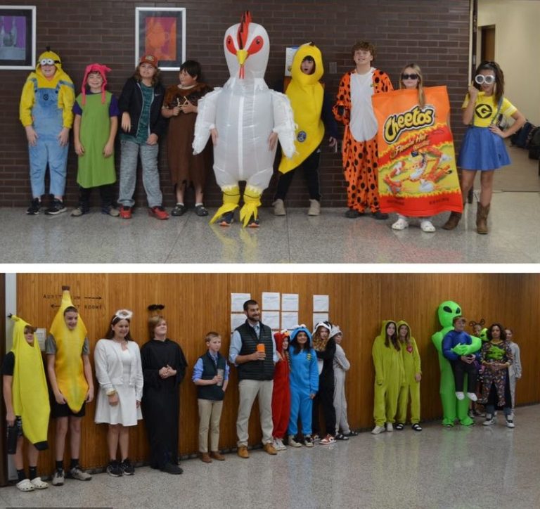 SAMS Celebrate Halloween with 6th grade Funny Costumes & “Twins