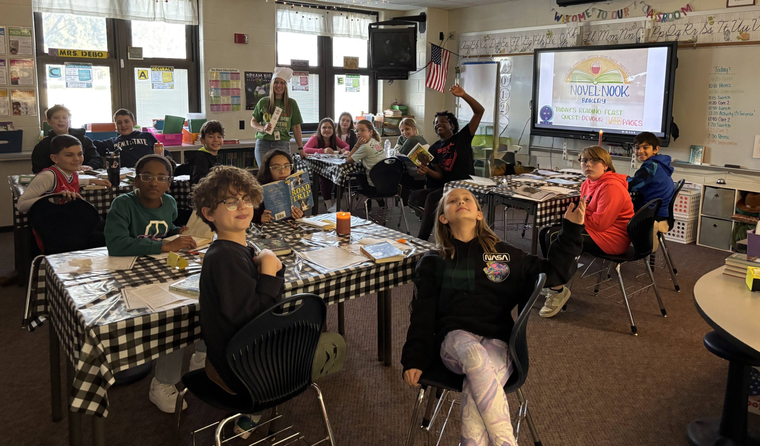 Mrs. Debo’s class celebrating 1000 days of school!