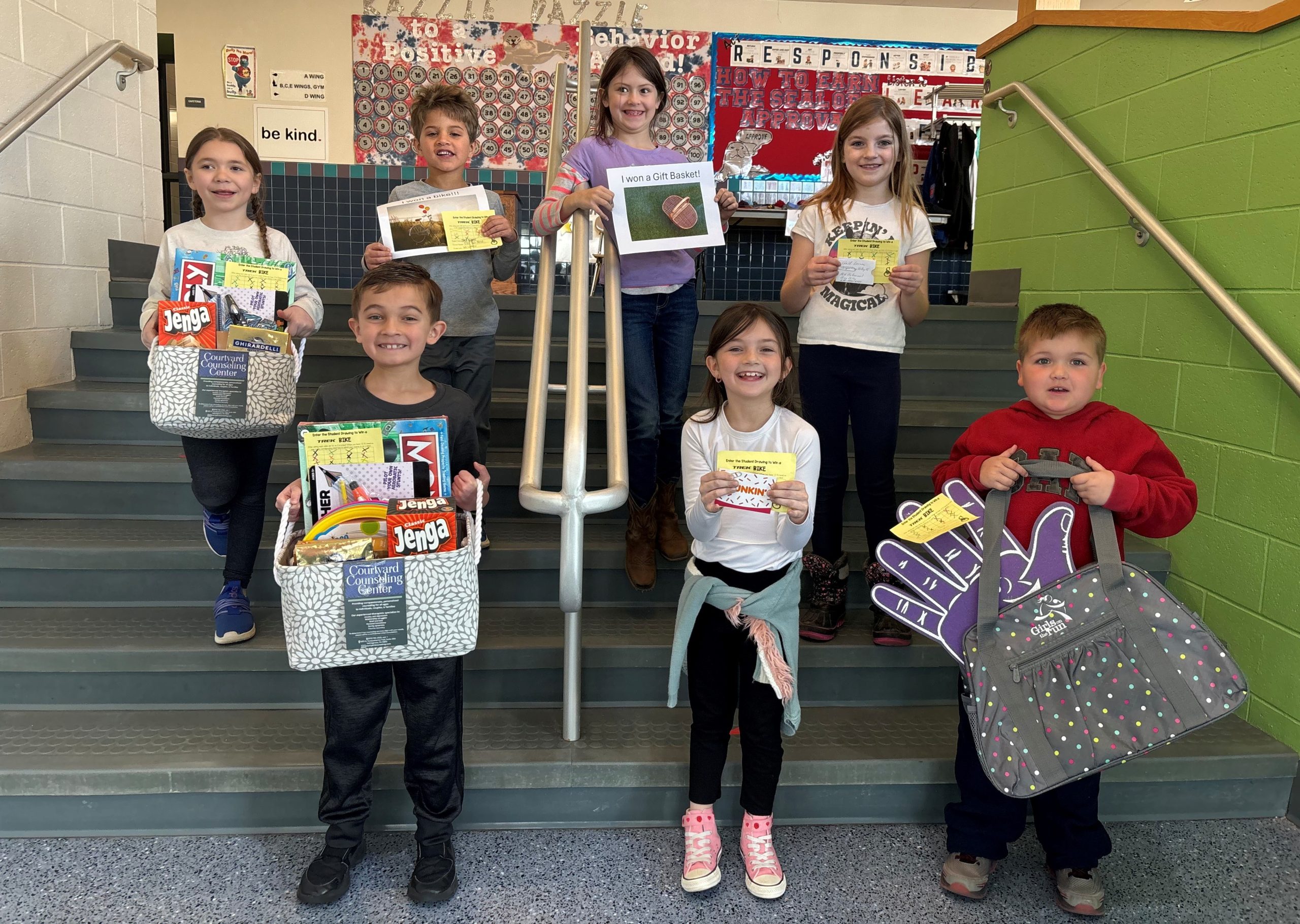 “The Health Fair was a success and there were some happy students who won prizes!”