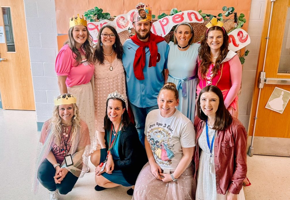 1st Grade Teachers dressed up for Fairy Tale Day