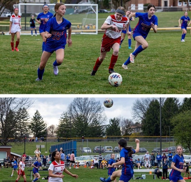 Seals Girls JH Soccer Wins 3-2 over Juniata!  Go Seals!