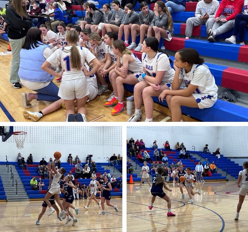 Girls JH Basketball in Action!