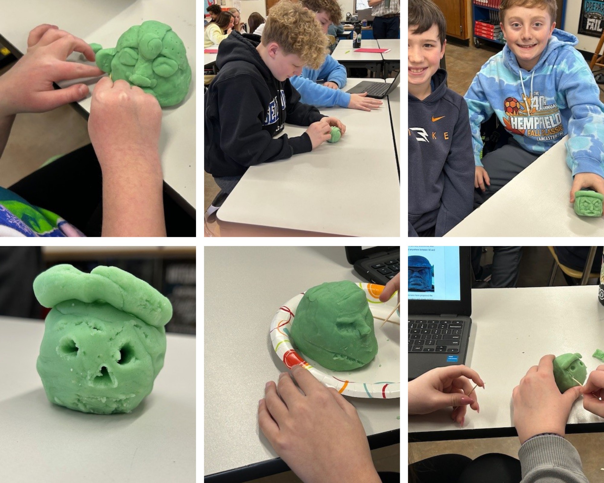 7th Grade Social Studies and Olmec Stone Heads