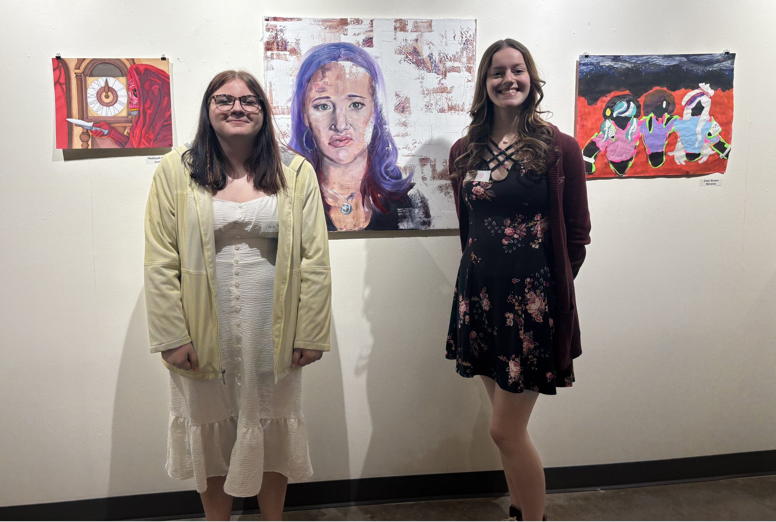 Hailee Rupp & Kira Bingaman @ Bloomsburg University’s Portfolio Review Gallery!