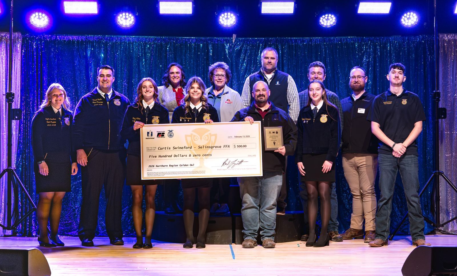 Curt Swineford Receives Golden Owl Award Honoring Outstanding Agricultural Educators!