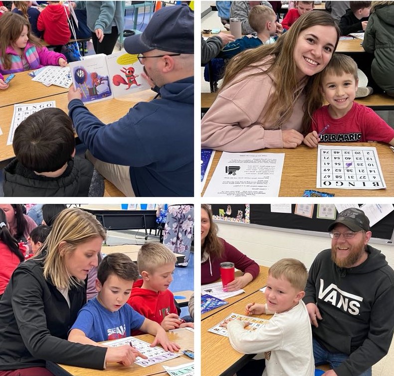 Reading, Waiting…and Almost Bingo!  A Night of Family Fun @ SAES!