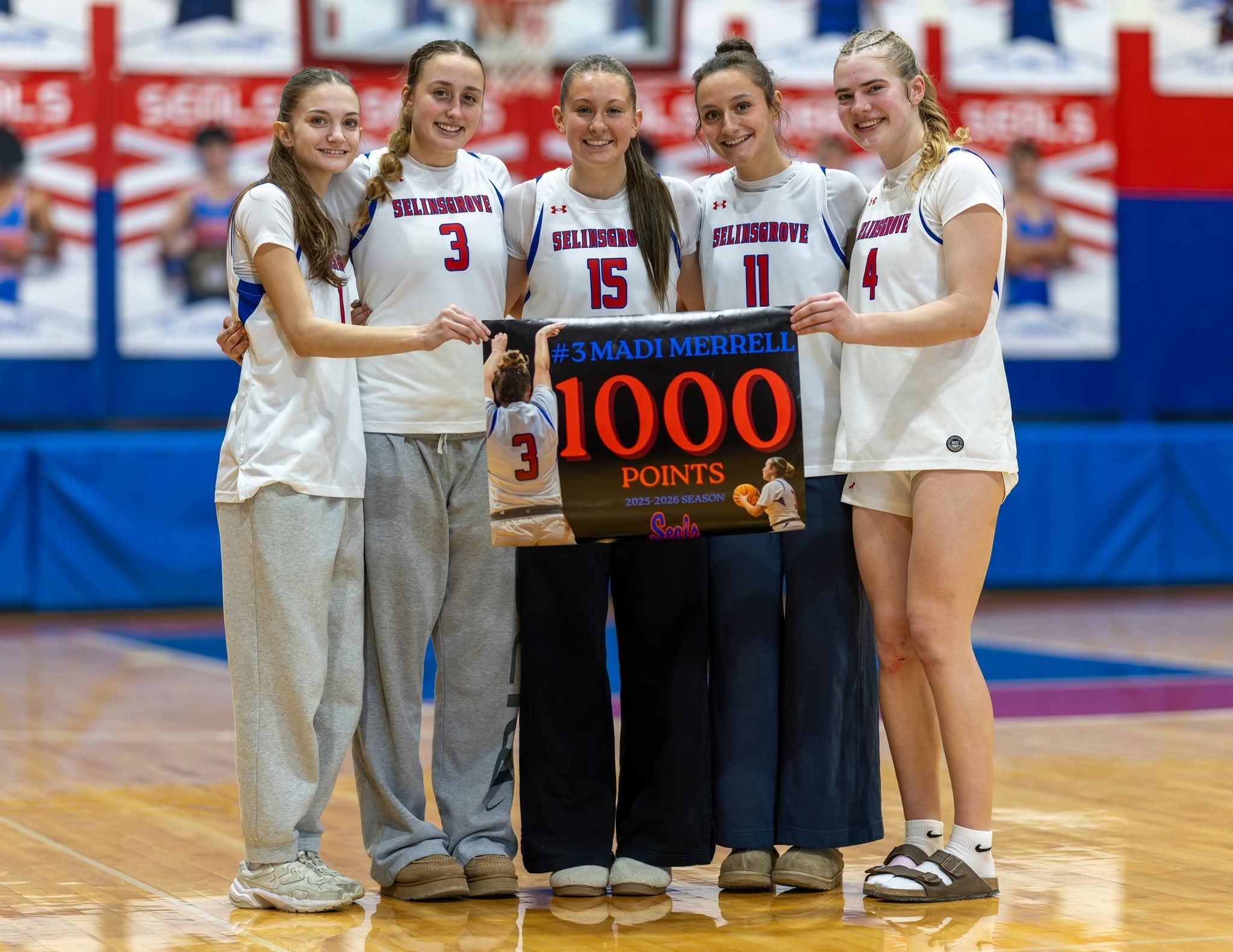 Congratulations to Senior Madi Merrell on Reaching 1,000 Career Points in Basketball!