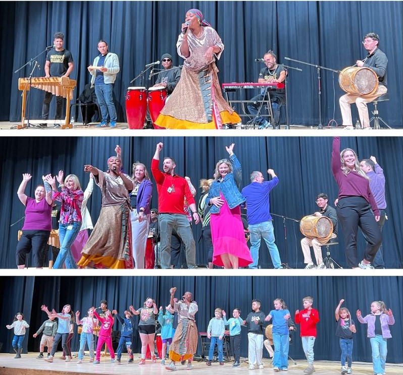 Nidia Gongora Gets Grades 2-5 Moving With the Rhythms of Colombia!