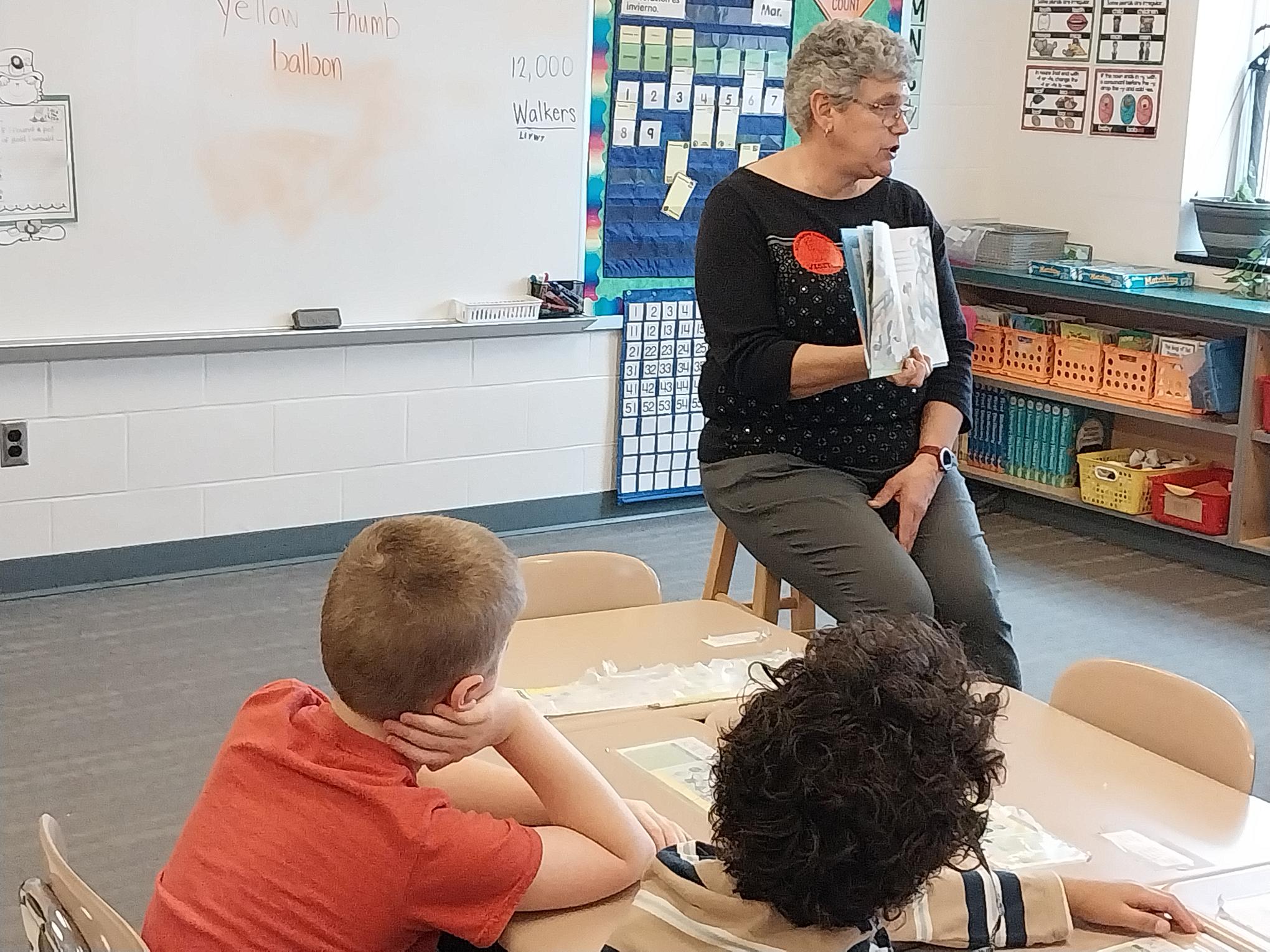 The Snyder County Farm Bureau came to visit the 1st and 2nd grade classrooms to teach about agriculture during national Agriculture Month