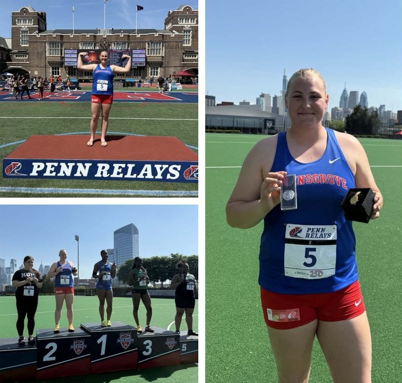Bella Furgison Captures 2nd Place @ the Prestigious Penn Relays in HS Girls Shot Put Championship with a Throw of 46′ 2.5″!  Congratulations!