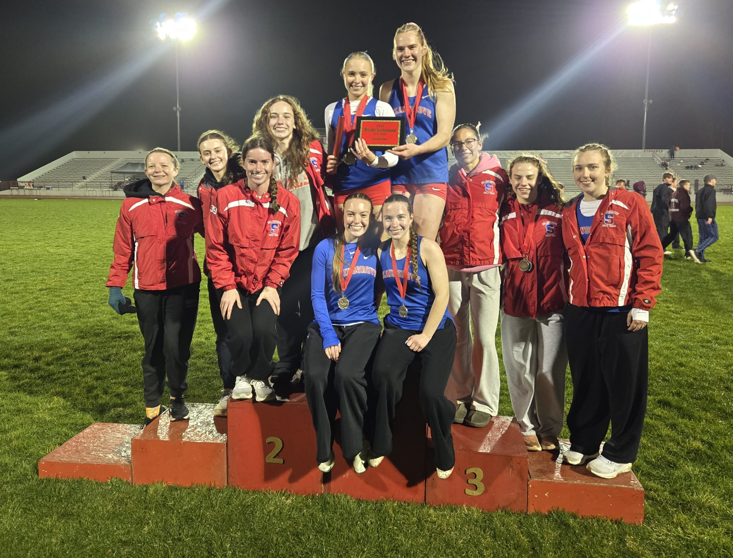 2026 Breslin Relay Girls Track Team Champions! Go Seals!!